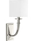 Avana 1-Light Wall Sconce Polished Nickel