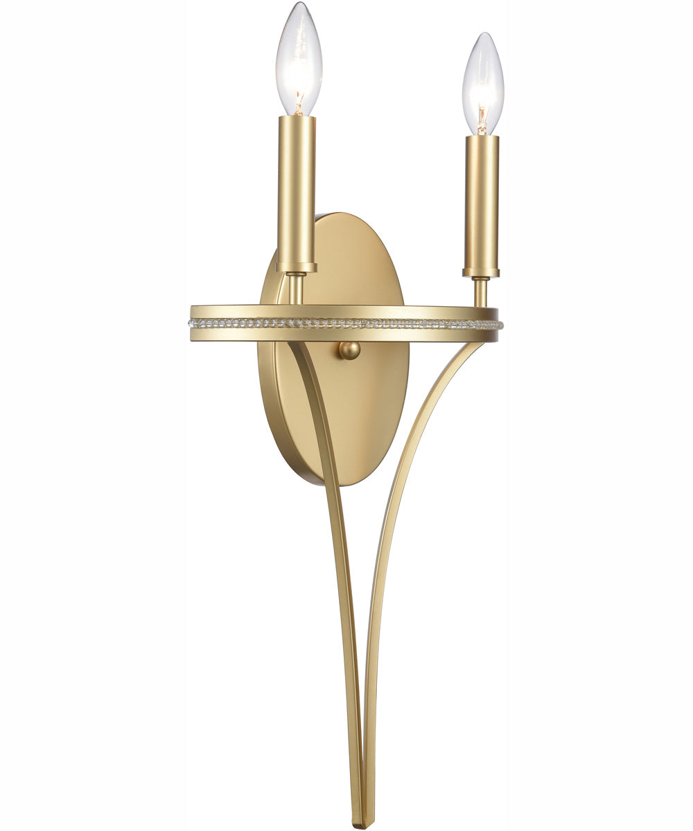 Noura 20'' High 2-Light Sconce - Champagne Gold