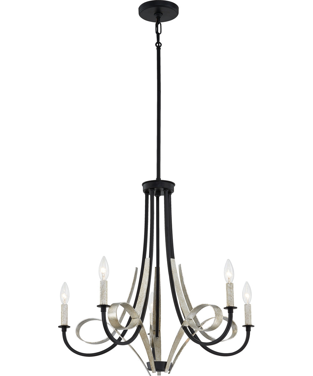 Jada 5-light Chandelier Matte Black