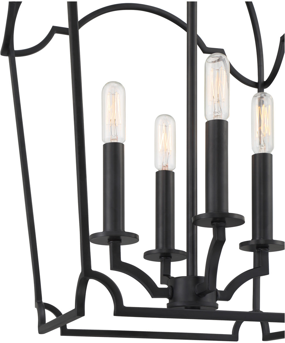 Somerville 4-light Pendant Matte Black