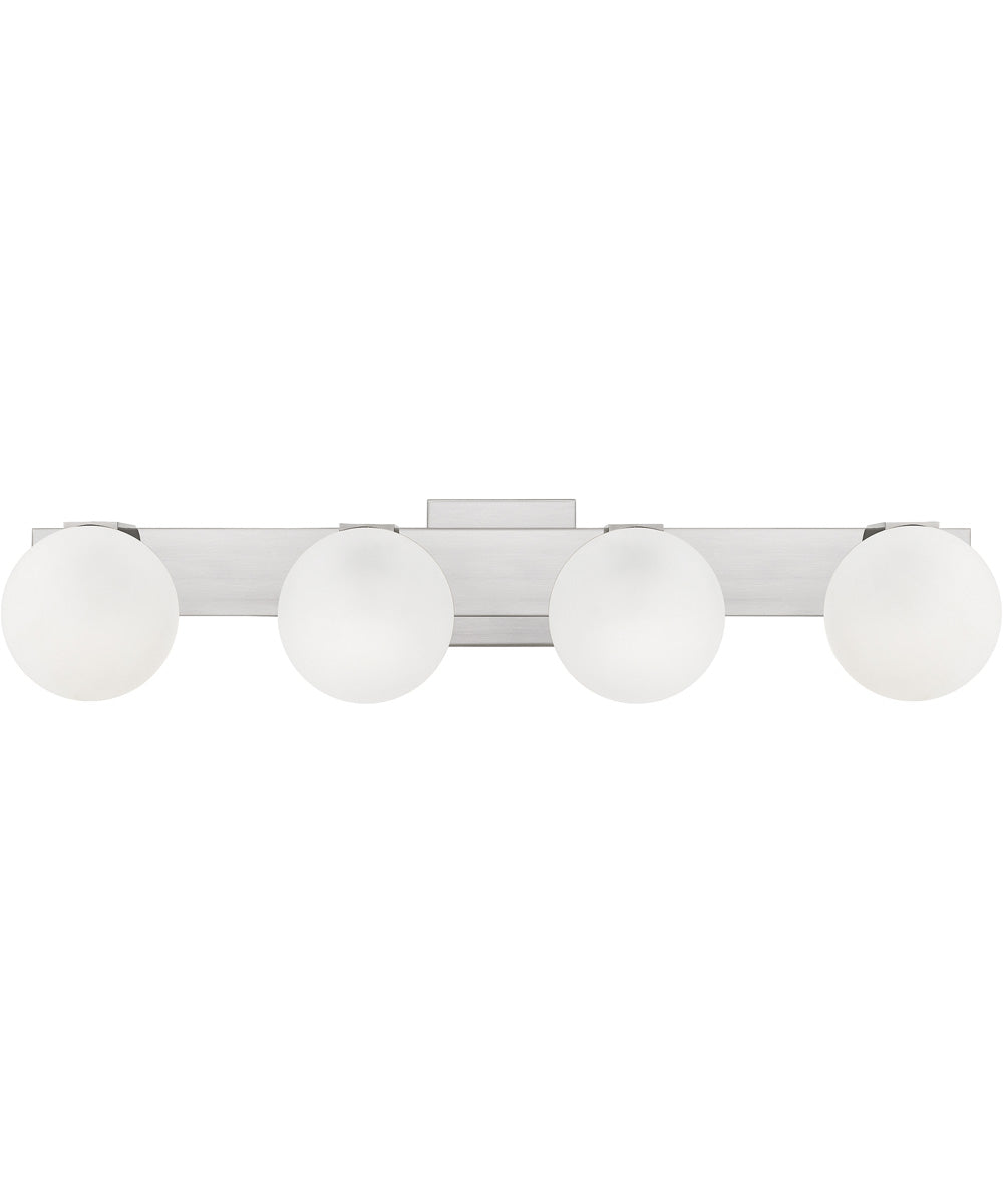 Clements Extra Large 4-light Bath Light Brushed Nickel