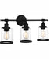 Dixie Large 3-light Bath Light Matte Black