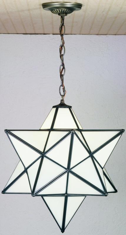 18 Wide Moravian Star Pendant