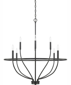 Greyson 8-Light Chandelier Matte Black