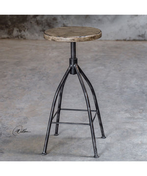 Dalvin Industrial Pub Stool