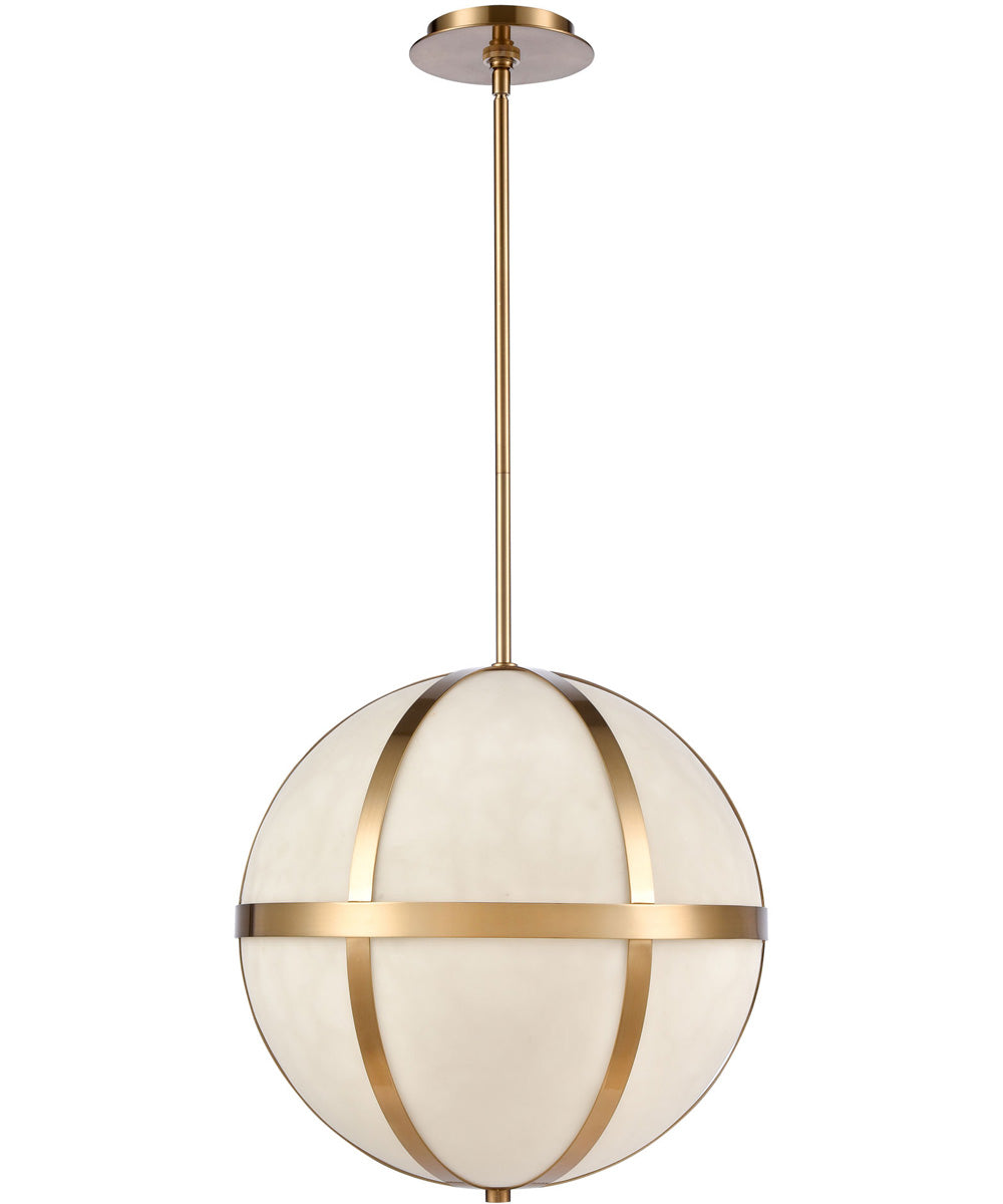 Senter 16'' Wide 4-Light Pendant - Faux Alabaster