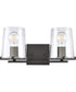 Votisse 15'' Wide 2-Light Vanity-Light - Matte Black