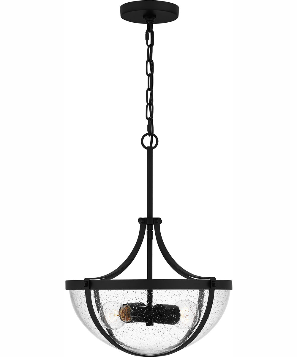 Antebellum Large 2-light Pendant Matte Black