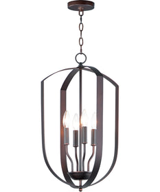 15"W Provident 4-Light Chandelier Oil Rubbed Bronze