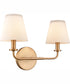 Hoyle 16'' Wide 2-Light Vanity-Light - Brushed Gold