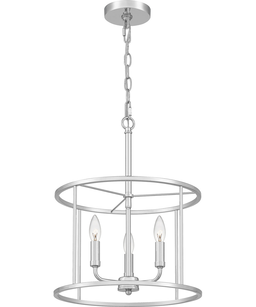 Abner 3-light Pendant Polished Chrome