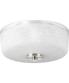 Alexa 2-Light 12-1/4" Flush Mount Brushed Nickel