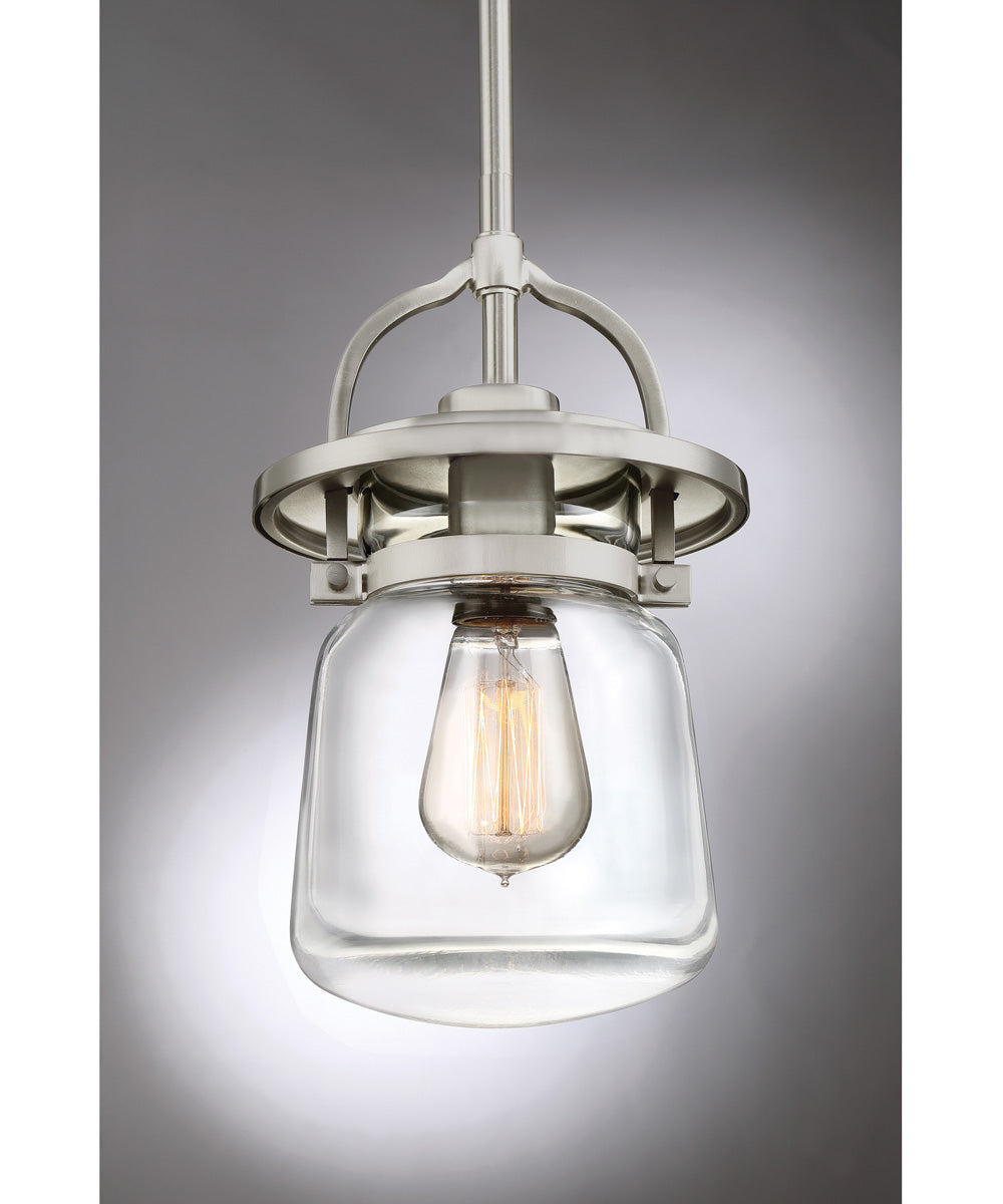 LaSalle Small 1-light Mini Pendant Brushed Nickel