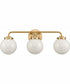 Fairbanks 22.75'' Wide 3-Light Vanity-Light - Brushed Gold/Opal