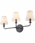 Minerva 24'' Wide 3-Light Vanity-Light - Matte Black