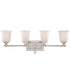 Nicholas Extra Large 4-light Bath Light Brushed Nickel