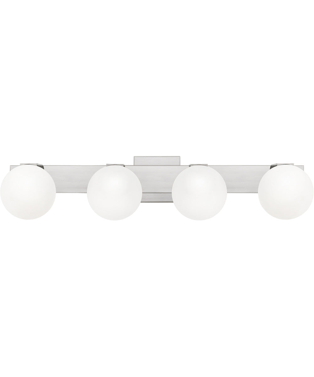 Clements Extra Large 4-light Bath Light Brushed Nickel