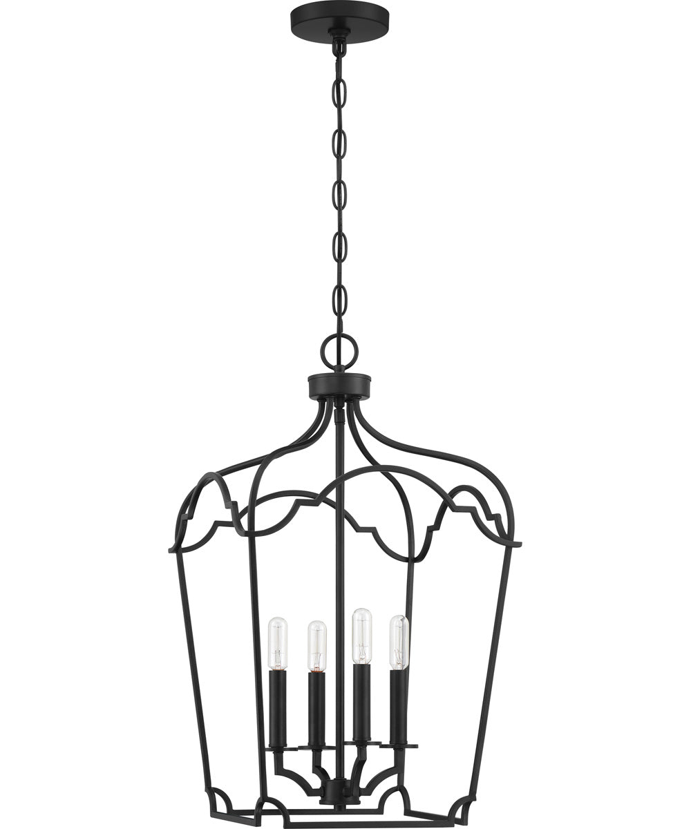 Somerville 4-light Pendant Matte Black