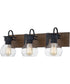 Maverick Large 3-light Bath Light Earth Black