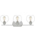 Pruitt Large 3-light Bath Light Brushed Nickel