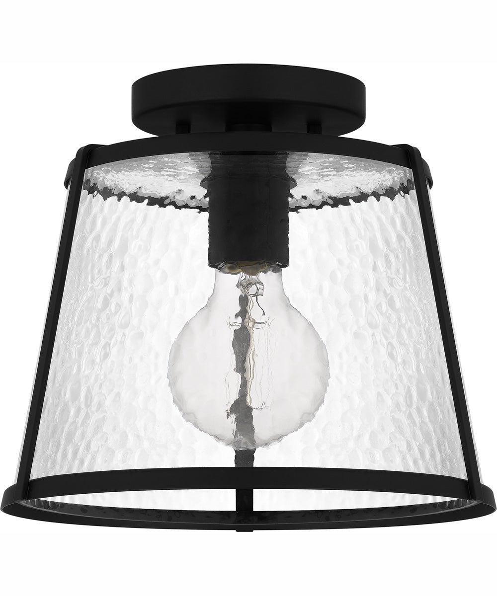 Quoizel Flush Mount Small 1-light Semi Flush Mount Matte Black