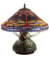 16" High Tiffany Hanginghead Dragonfly Cone Table Lamp