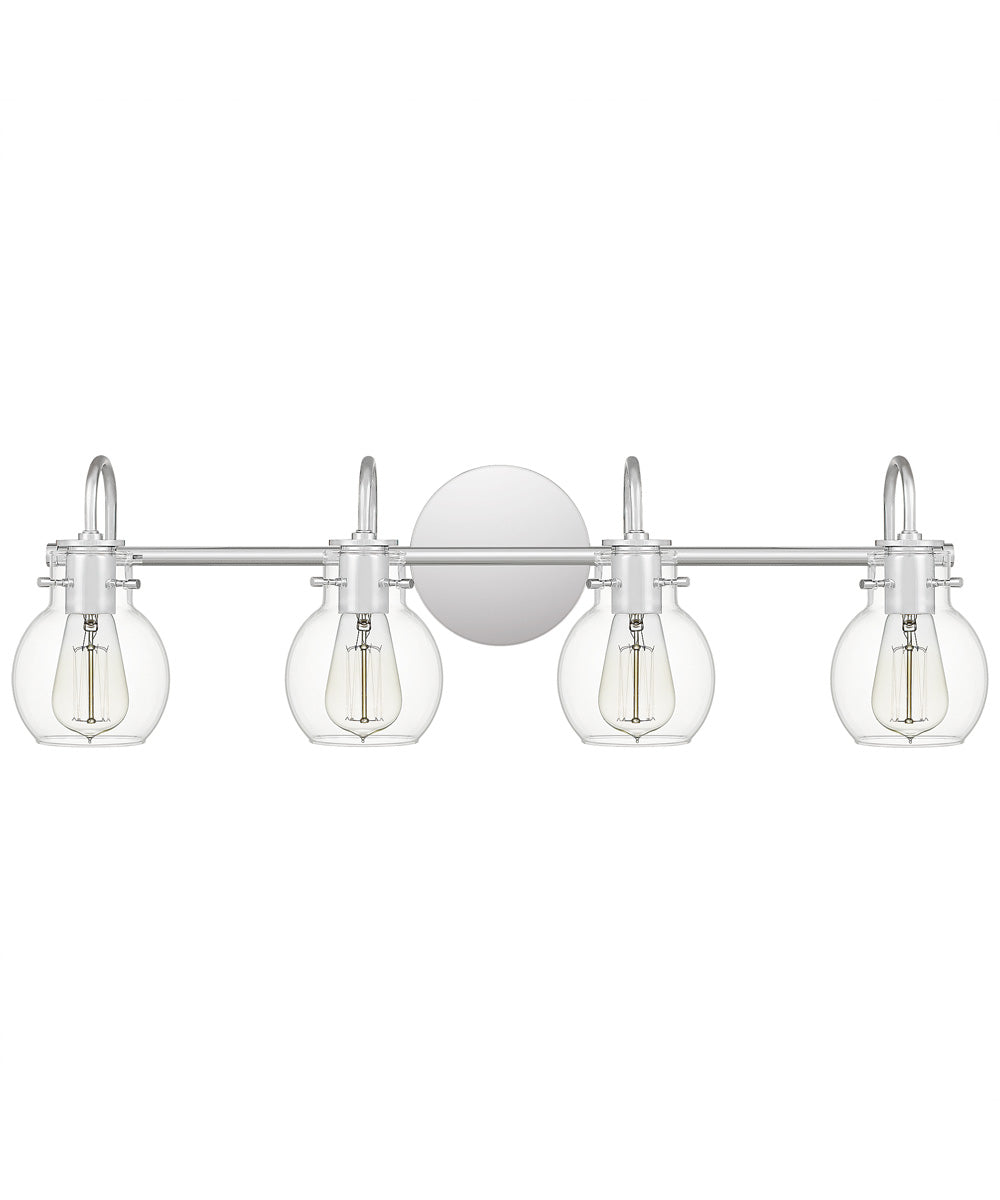 Andrews Extra Large 4-light Bath Light Polished Chrome