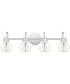 Andrews Extra Large 4-light Bath Light Polished Chrome