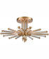 Serena 26'' Wide 5-Light Semi Flush Mount - Satin Brass