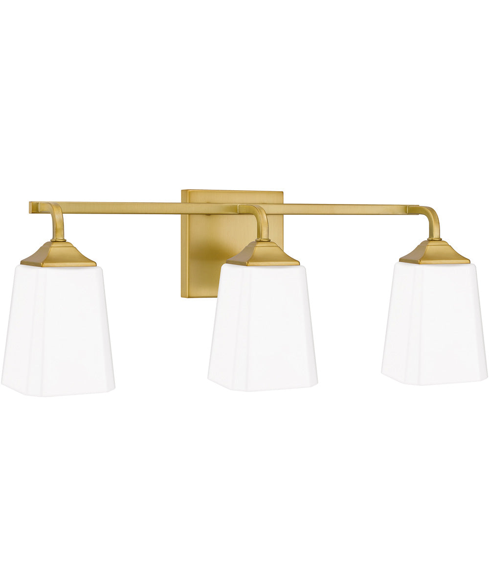 Thoresby Large 3-light Bath Light Aged Brass