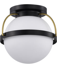 Lakeshore 1-Light Close-to-Ceiling Matte Black