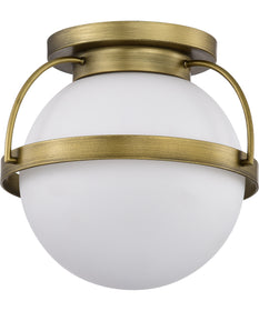 Lakeshore 1-Light Close-to-Ceiling Natural Brass