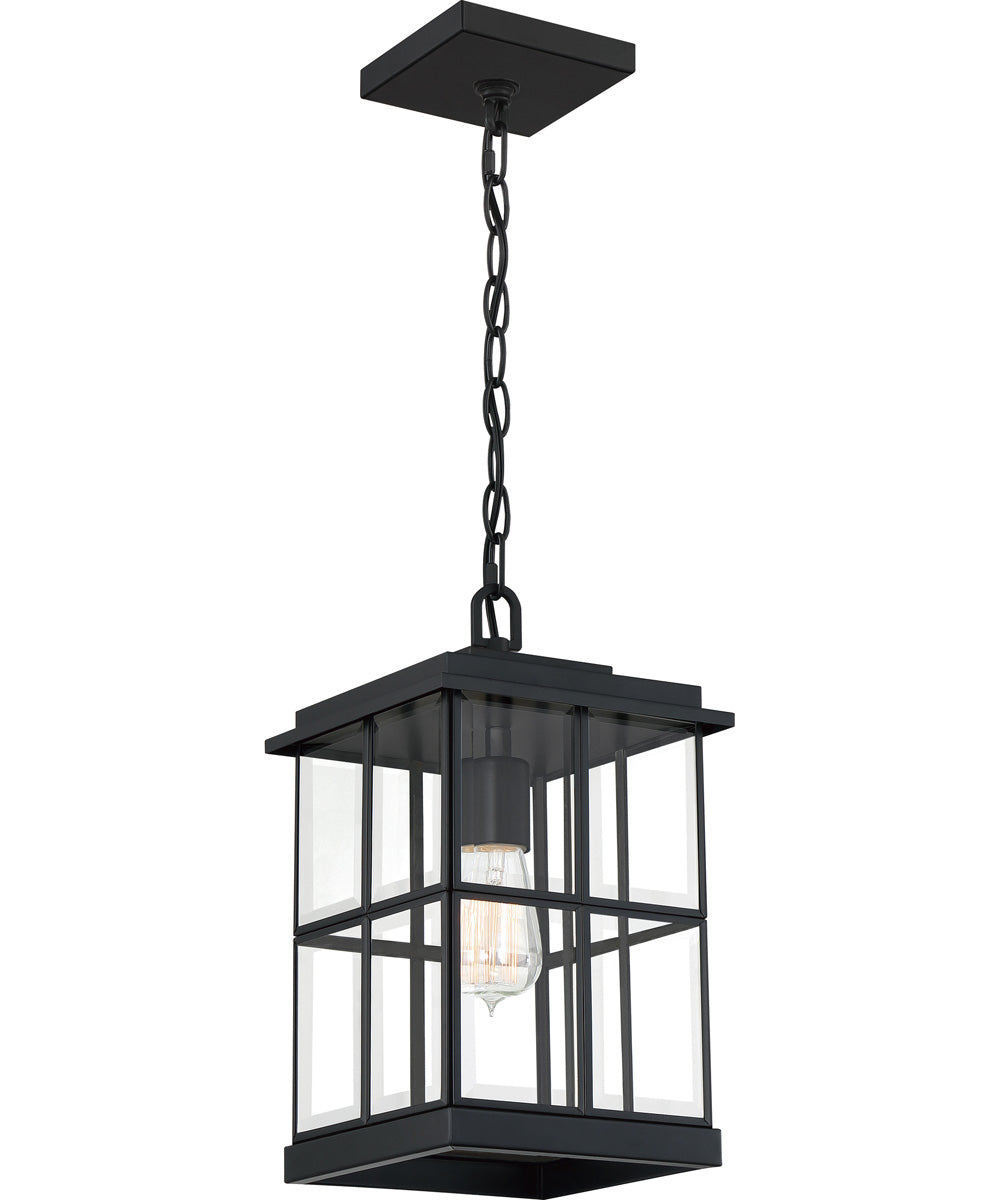 Mulligan Medium 1-light Outdoor Pendant Light Matte Black