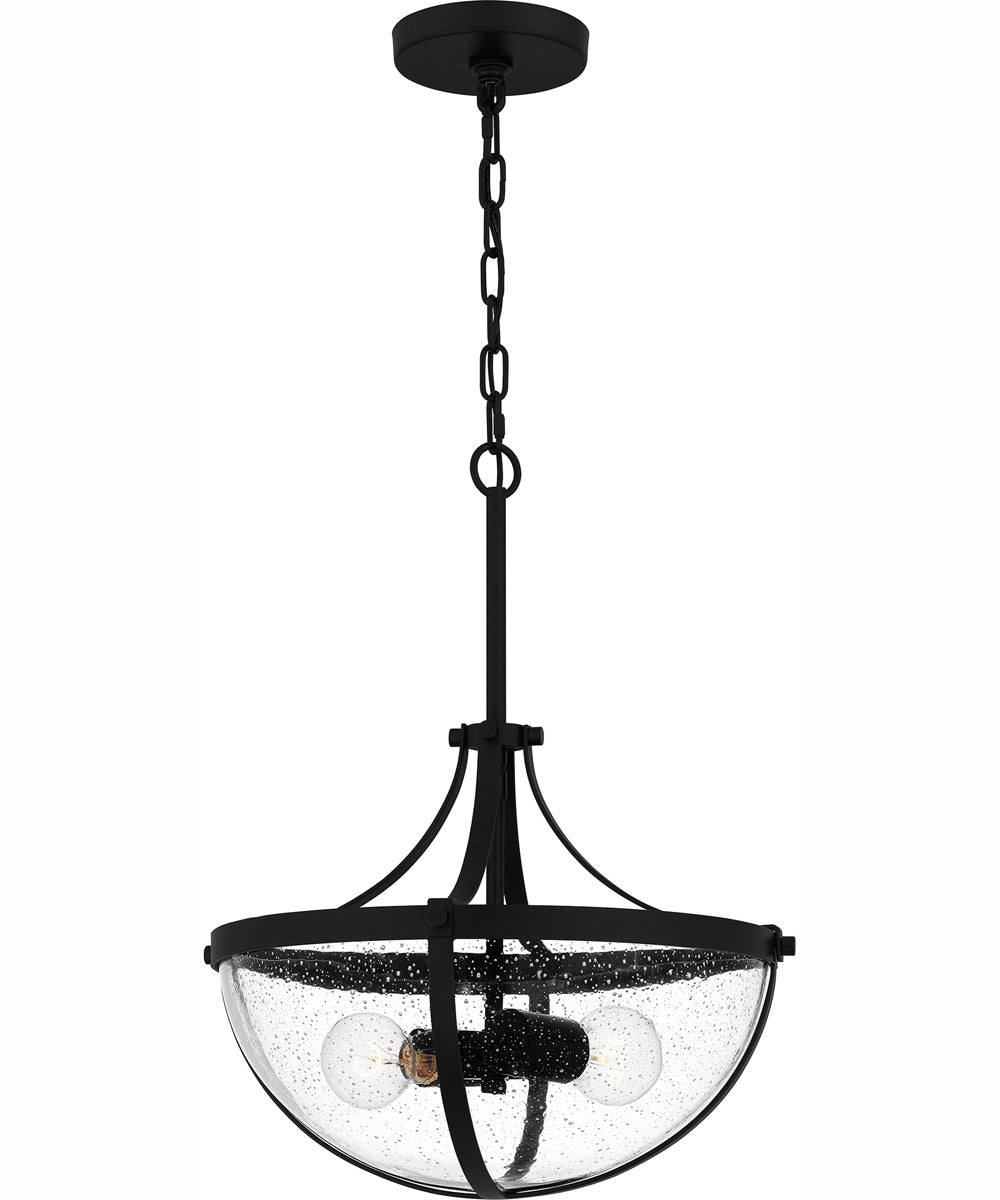 Antebellum Large 2-light Pendant Matte Black