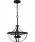 Antebellum Large 2-light Pendant Matte Black