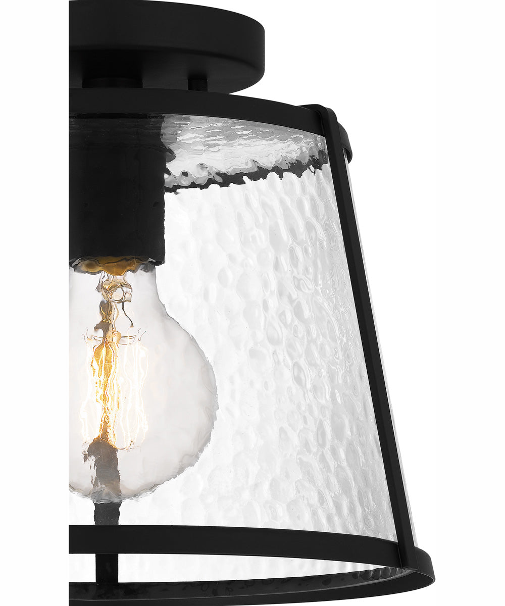 Quoizel Flush Mount Small 1-light Semi Flush Mount Matte Black