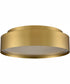 Canning 12'' Wide Integrated LED Flush Mount - Brushed Brass