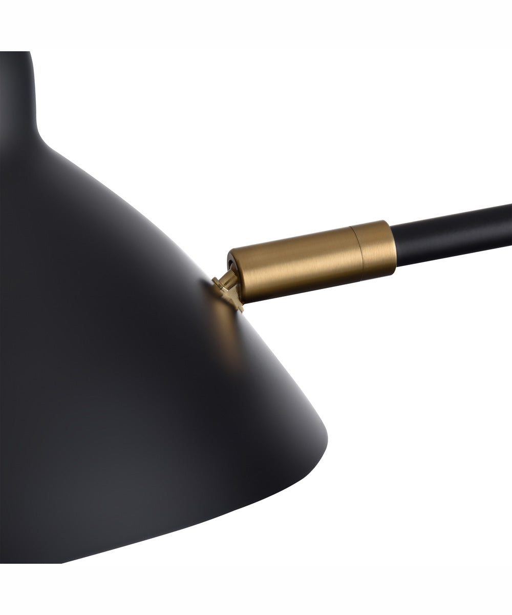 Risley 24.5'' High 1-Light Desk Lamp - Matte Black