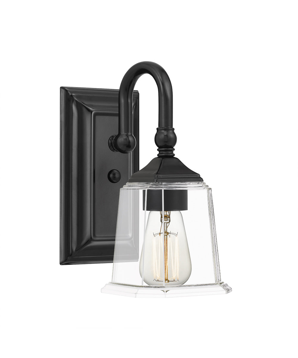 Nicholas Small 1-light Wall Sconce Earth Black