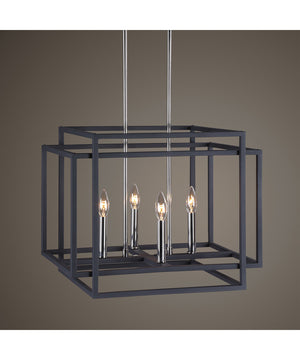 Quadrangle 4 Light Pendant