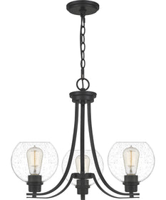 Pruitt 3-light Chandelier Matte Black