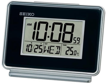 Digital Bedside Alarm Clock with Dual Alarms, Calendar, Thermometer, and Dial Light