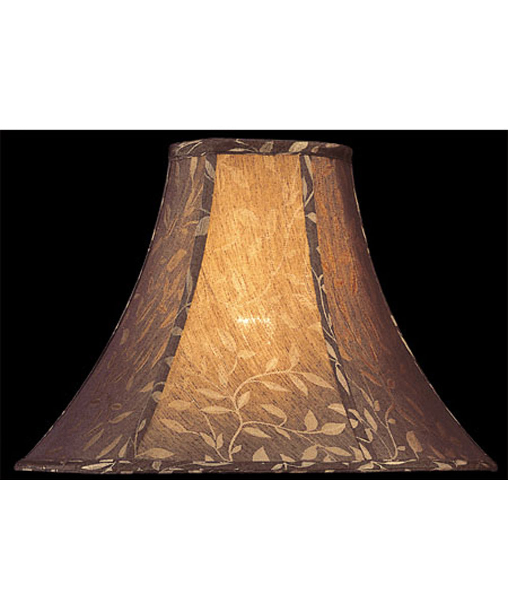 Lamp Shade Black Jacquard Shade - 6"Tx16"Bx12"Sl