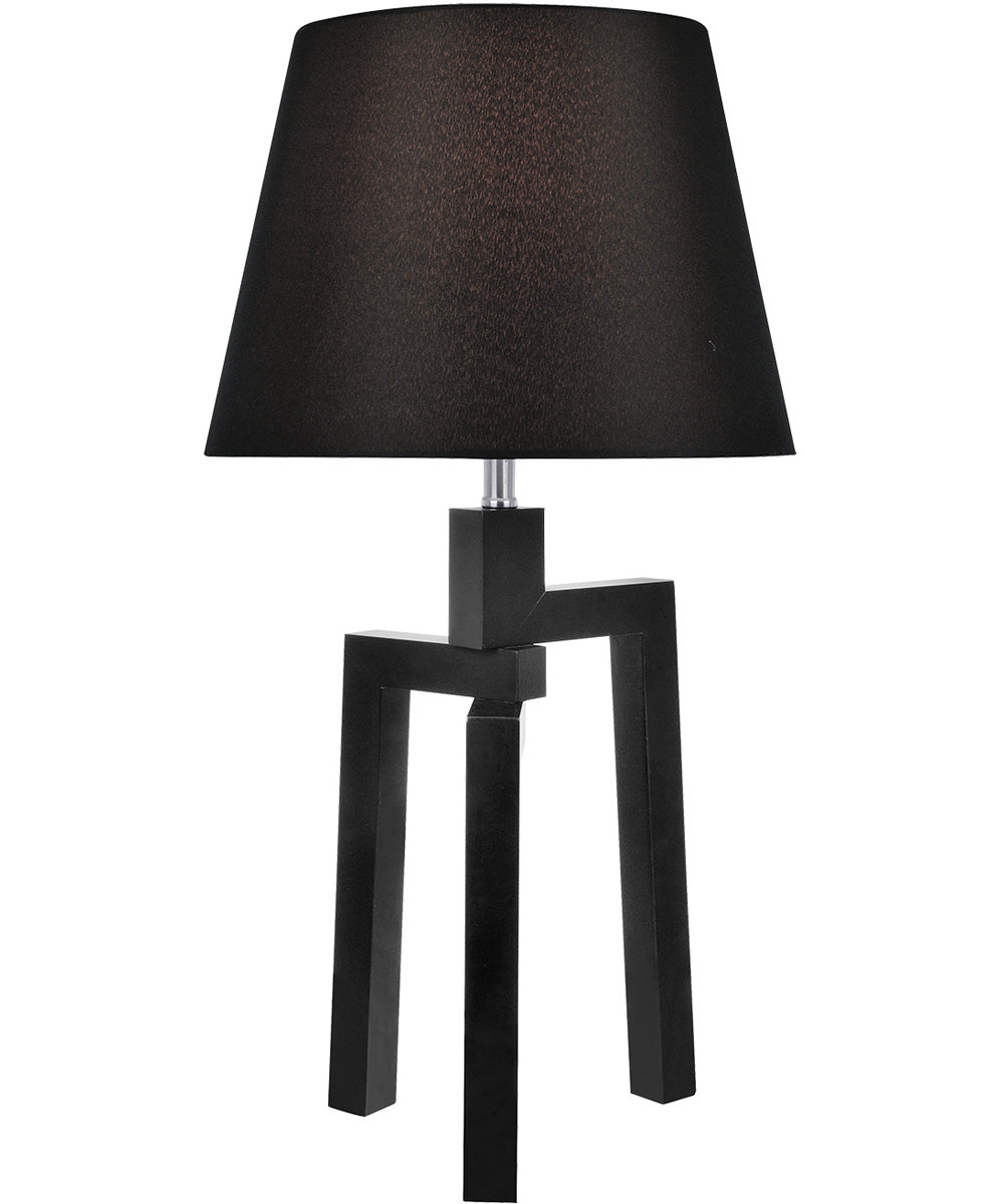 Necalli 1-Light Table Lamp Black/Black Fabric Shade