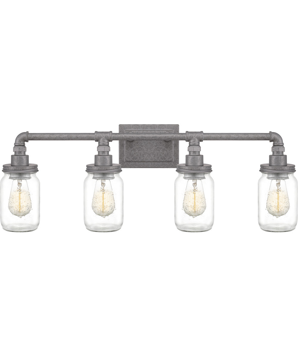 Squire Extra Large 4-light Bath Light Galvanized