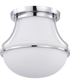 Valdora 1-Light Close-to-Ceiling Polished Nickel