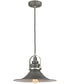 Carbondale 1-Light Pendant Slate Mist/Satin Nickel/Slate Mist Metal Shade