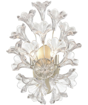 Celene 2-Light sconce  Aged Silver