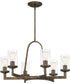 Antonin 6-light Chandelier Statuary Bronze