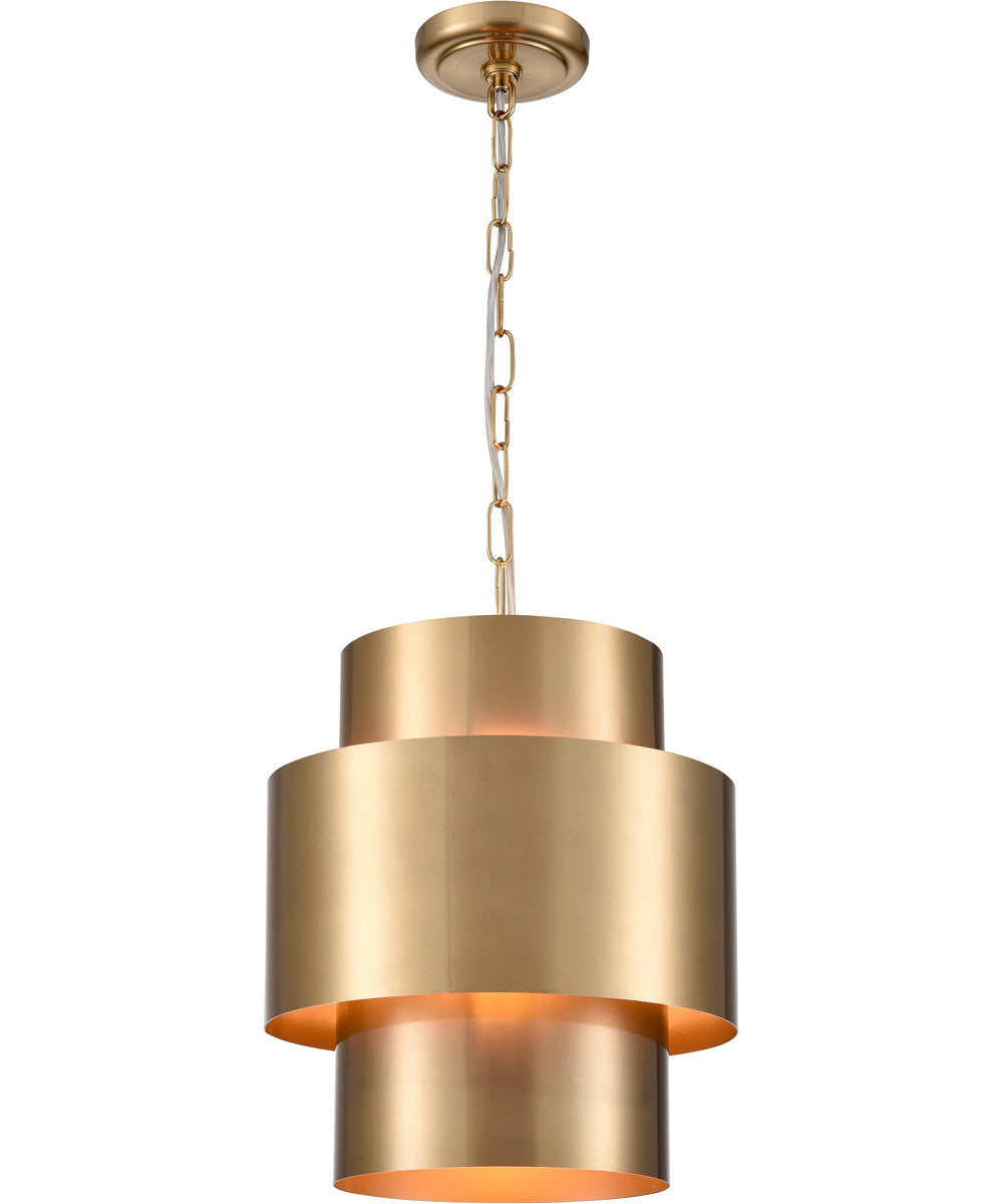 Reese 12'' Wide 1-Light Pendant - Aged Brass